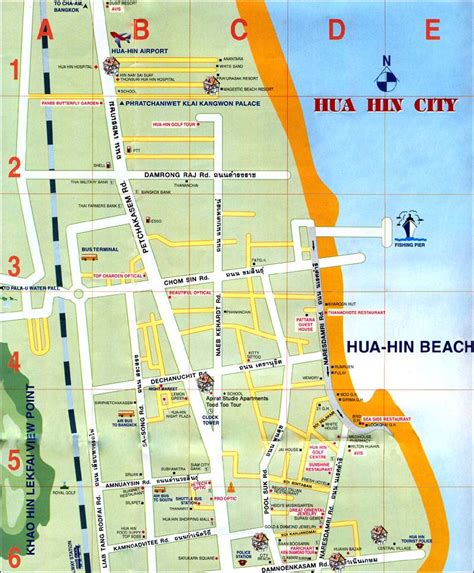 Map of Hua Hin — Best attractions, restaurants, and  .